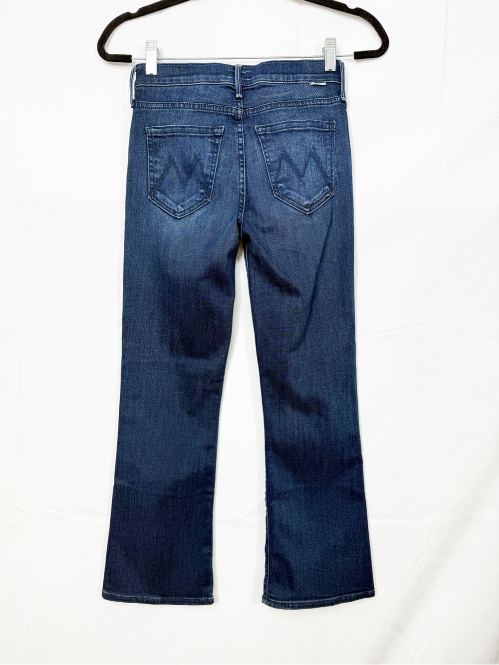 Mother Denim The Outsider Crop Flare Jeans: Two Strangers Ride On The Subway - Picture 4 of 16
